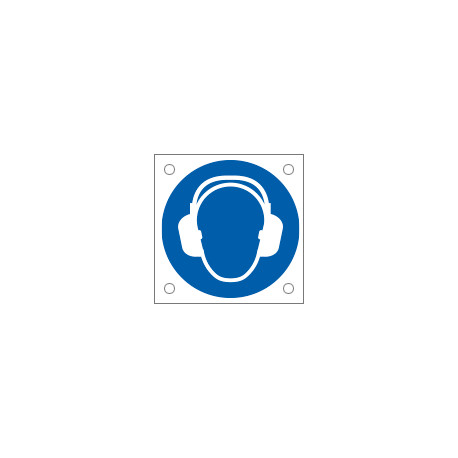 Cartello bordo macchina obbligo proteggere udito EN ISO 7010