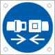 Cartello bordo macchina obbligo uso cintura di sicurezza EN ISO 7010