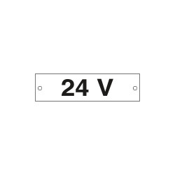 Cartello alluminio 24 VOLT