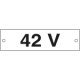 Cartello alluminio 42 VOLT