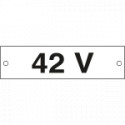Cartello alluminio 42 VOLT