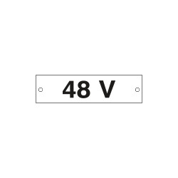Cartello alluminio 48 VOLT