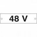 Cartello alluminio 48 VOLT