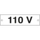 Cartello alluminio 110 VOLT