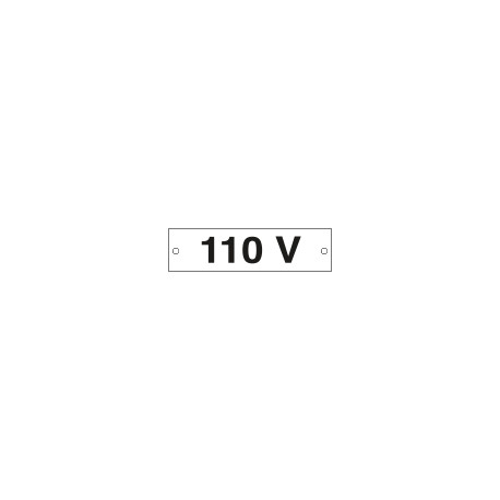 Cartello alluminio 110 VOLT