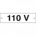 Cartello alluminio 110 VOLT