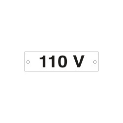 Cartello alluminio 110 VOLT