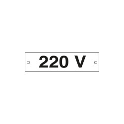 Cartello alluminio 220 VOLT