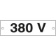 Cartello alluminio 380 VOLT