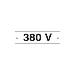 Cartello alluminio 380 VOLT