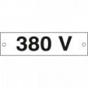 Cartello alluminio 380 VOLT