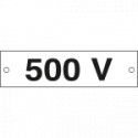 Cartello alluminio 500 VOLT