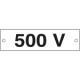 Cartello alluminio 500 VOLT