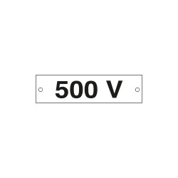 Cartello alluminio 500 VOLT