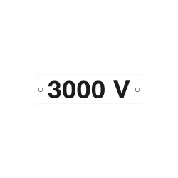 Cartello alluminio 3000 VOLT