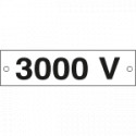 Cartello alluminio 3000 VOLT