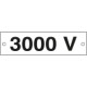 Cartello alluminio 3000 Volt