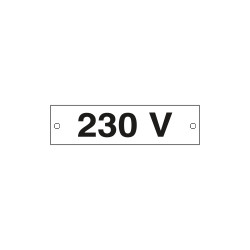 Cartello alluminio 230 V
