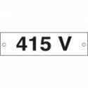 Cartello alluminio 415 VOLT