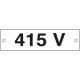 Cartello alluminio 415 VOLT