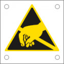 Cartello alluminio pericolo correnti elettrostatiche