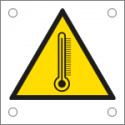 Cartello alluminio pericolo alta temperatura
