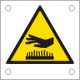 Cartello alluminio pericolo emissione calore