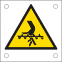 Cartello alluminio pericolo coclea