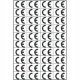 Foglio n. 40 etichette con simbolo CE