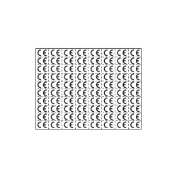 Foglio n. 80 etichette con simbolo CE