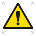 Cartello alluminio pericolo generico EN ISO 7010