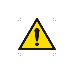 Cartello alluminio pericolo generico EN ISO 7010