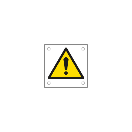 Cartello alluminio pericolo generico EN ISO 7010