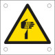 Foglio n. 10 etichette pericolo oggetto affilato EN ISO 7010