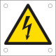 Cartello alluminio pericolo elettricita' EN ISO 7010