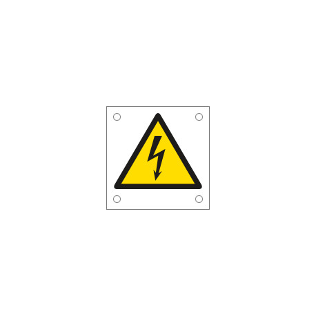Cartello alluminio pericolo elettricita' EN ISO 7010