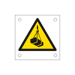 Cartello pericolo carichi sospesi EN ISO 7010