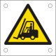 Cartello alluminio pericolo carrelli elevatori ed altri veic. ISO 7010