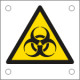 Cartello alluminio pericolo rischio biologico EN ISO 7010
