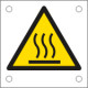 Cartello alluminio pericolo superficie calda EN ISO 7010