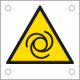 Cartello alluminio pericolo avviamento automatico EN ISO 7010