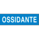 Etichetta adesiva fondo azzurro OSSIDANTE