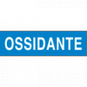 Etichetta adesiva fondo azzurro OSSIDANTE