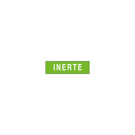 Etichetta adesiva fondo verde INERTE