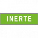 Etichetta adesiva fondo verde INERTE