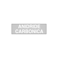 Etichetta adesiva fondo grigio ANIDRIDE CARBONICA