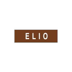 Etichetta adesiva fondo marrone ELIO