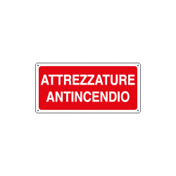 Etichetta adesiva attrezzature antincendio