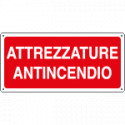 Etichetta adesiva attrezzature antincendio