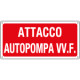 Cartello antincendio attacco autopompa
